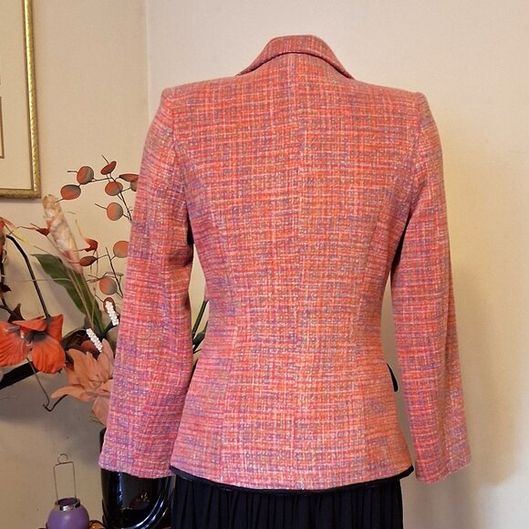 NWT Women's Lined Pink Blazer Jacket Spring Fall Winter Jackets S 4 6 - Picture 5 of 11